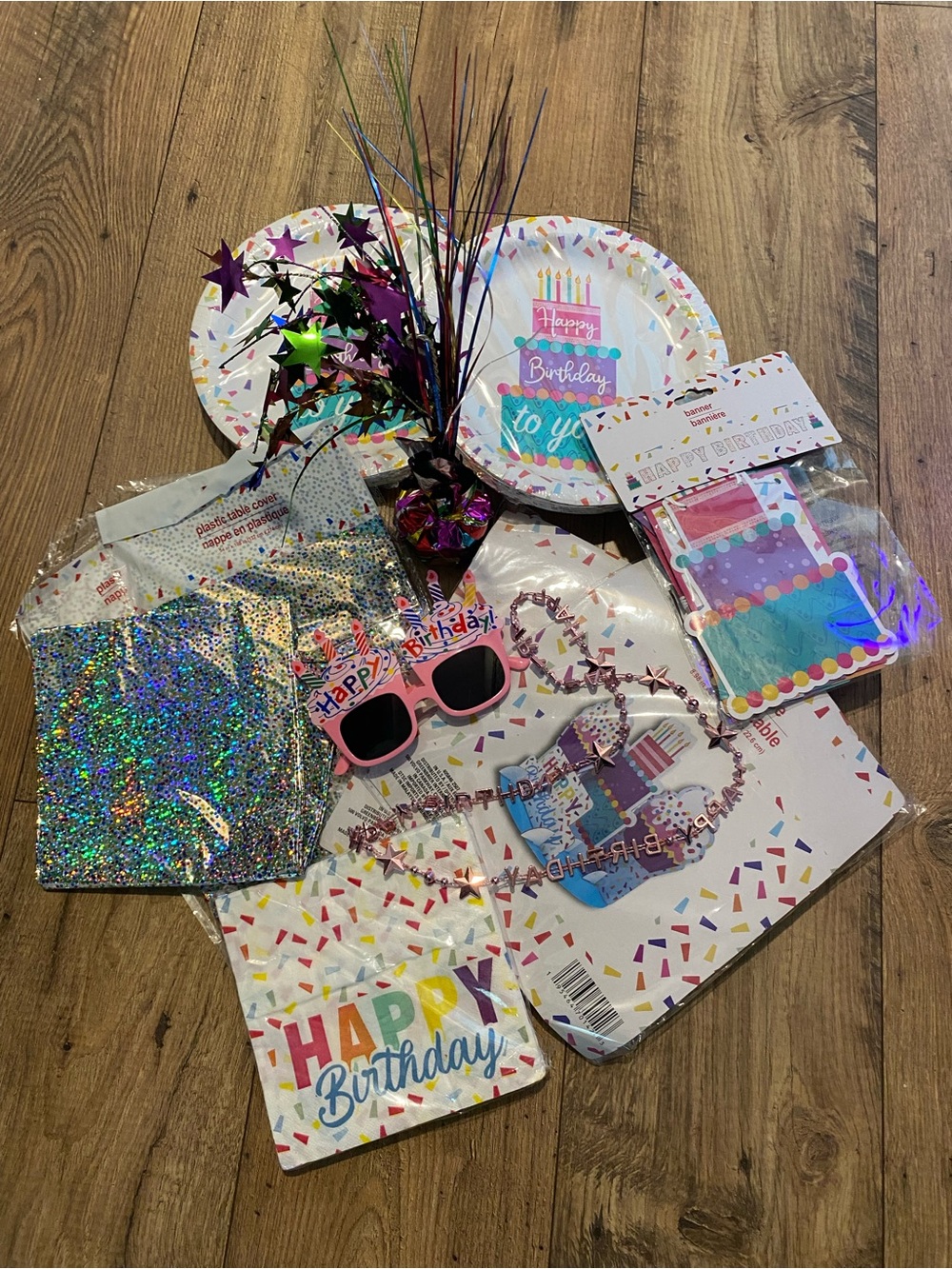 Multicolor Birthday Party Decorations NWT